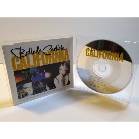 Belinda Carlisle California 1997 CD Single Import Go-Go's Pop Rock + Live Tracks - Picture 1 of 3